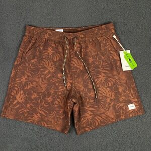 Katin Moco Volley Swim Shorts Mens Medium Mahogany Mesh Lined Trunks Beach Surf